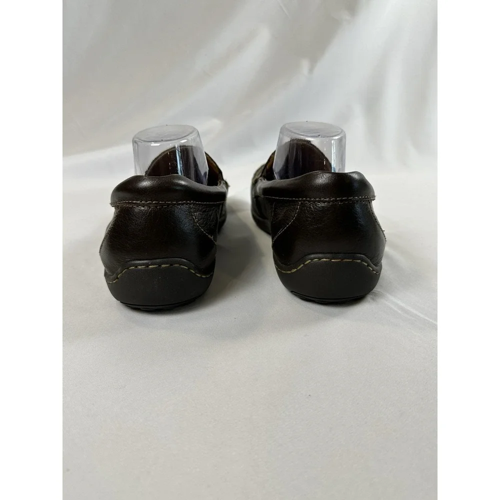 Born Brompton II Classic Dark Mahogany‎ Brown Leather Comfort Loafers Size 10